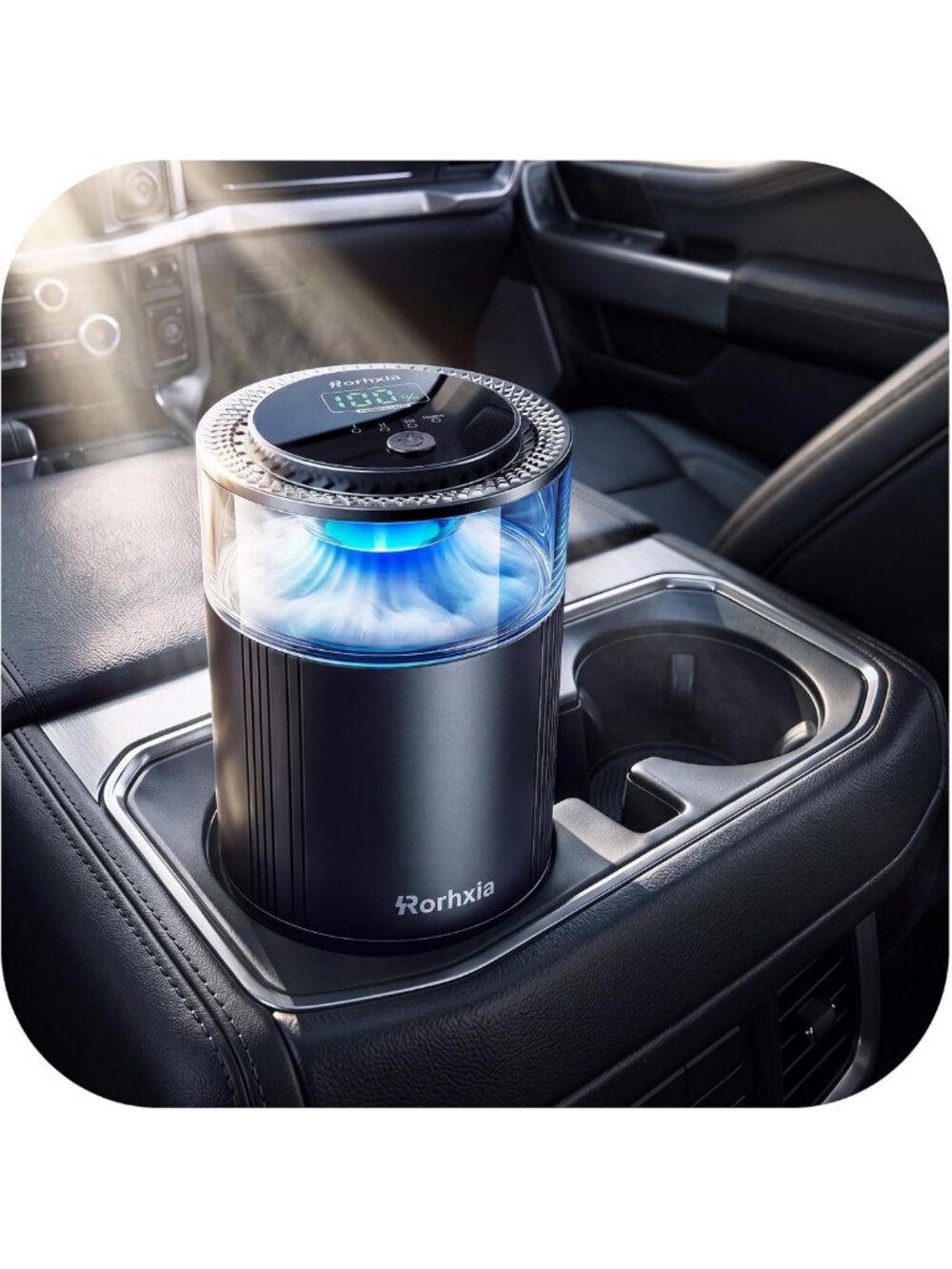 Smart Car Air Freshener - Auto On/Off, Stylish Design for Freshness & Comfort